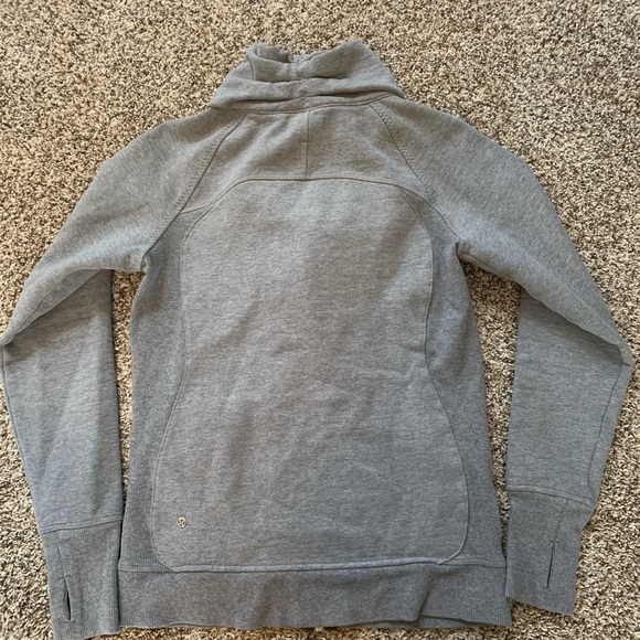 Lululemon grey silver zipper sweatshirt jacket - Picture 3 of 3